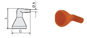 Sistem de tuburi articulate FP30 1/4” : Duza rotunda 90 grade