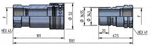 Cuplă rapidă PAOC DN25 – BG 5 – ISO 25