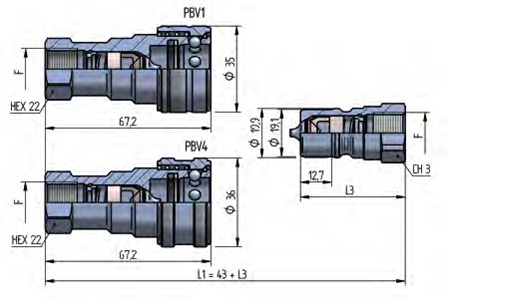 PBV1 DN10 – BG 2 – ISO 10