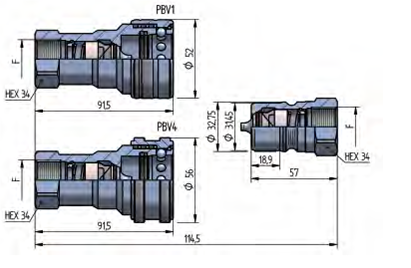 PBV1 DN20 – BG 4 – ISO 19