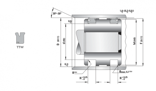 Etanșare pentru piston TTW