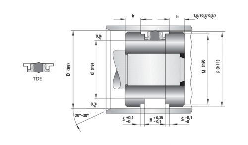 Etanșare pentru piston TDE