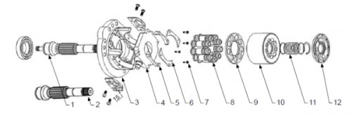 Kit de reparație KOMATSU HPV35,55,90,160